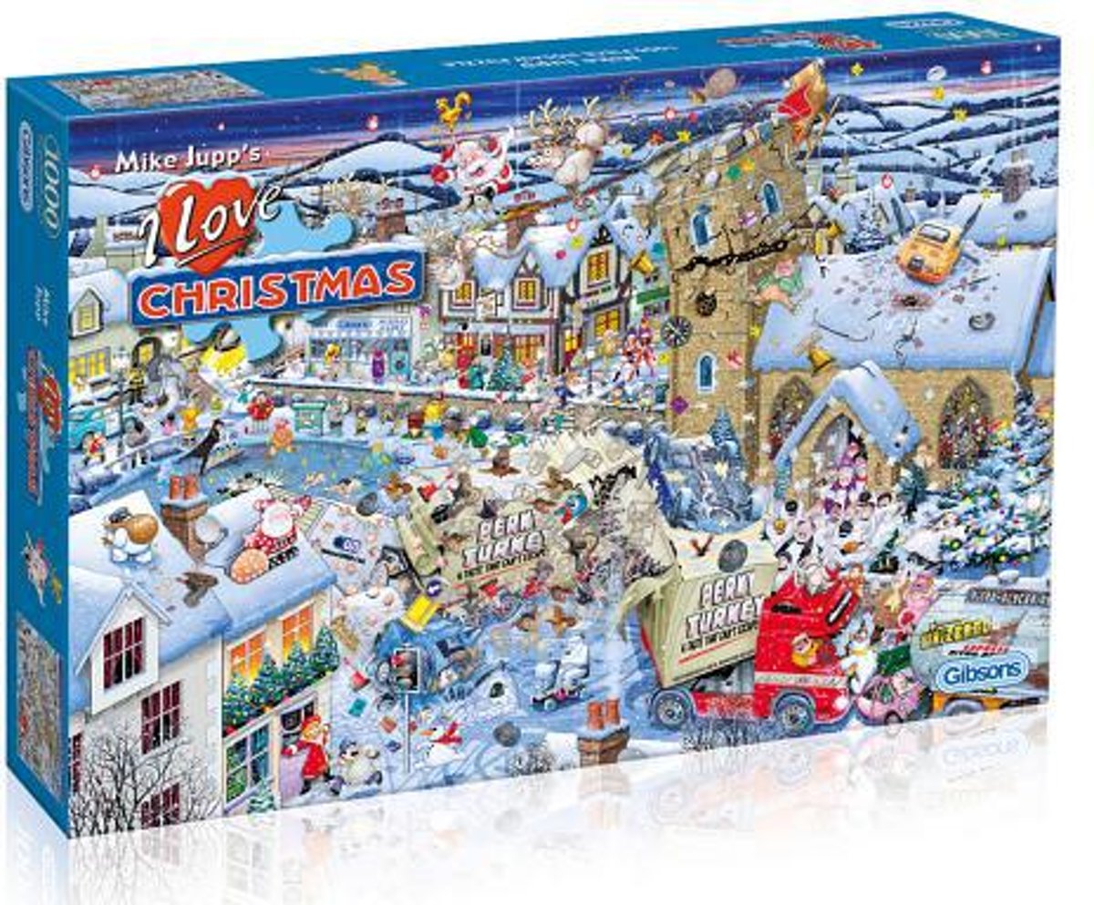 Gibsons Kerstpuzzel 1000 Stukjes - I Love Christmas