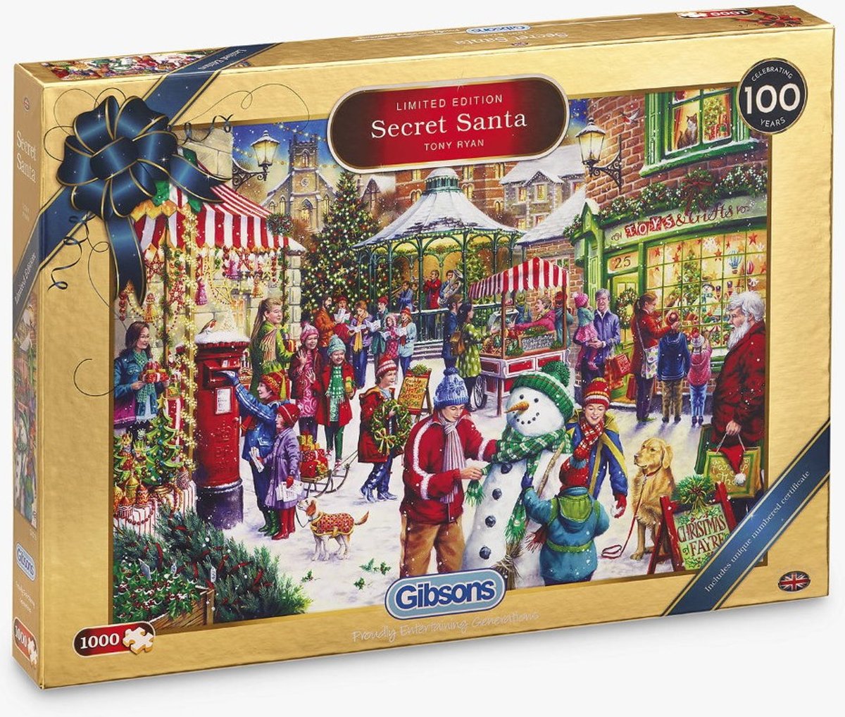 Gibsons Kerstpuzzel 1000 stukjes Secret Santa - Limited Edition