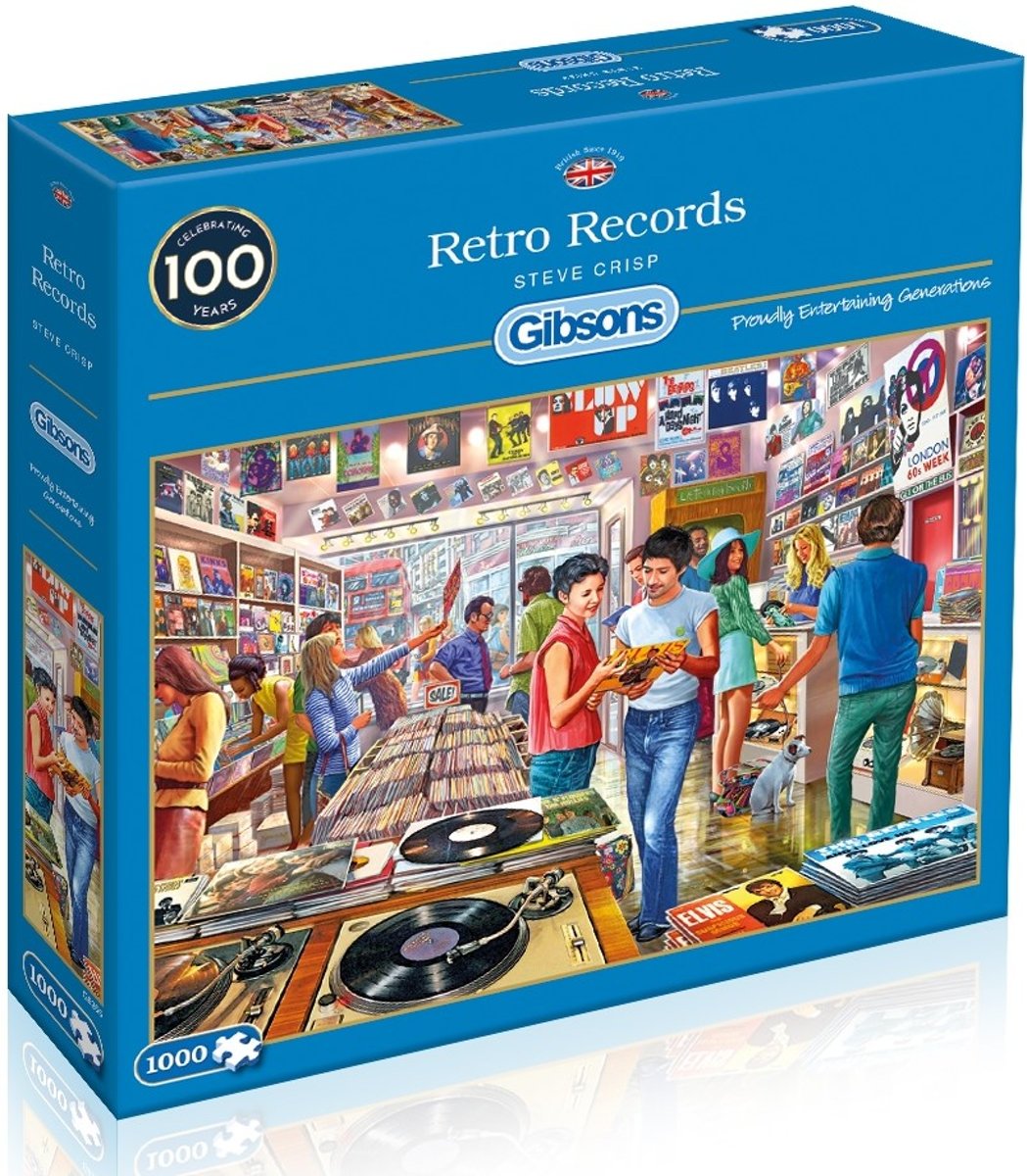 Gibsons Legpuzzel 1000 stukjes - Retro Records