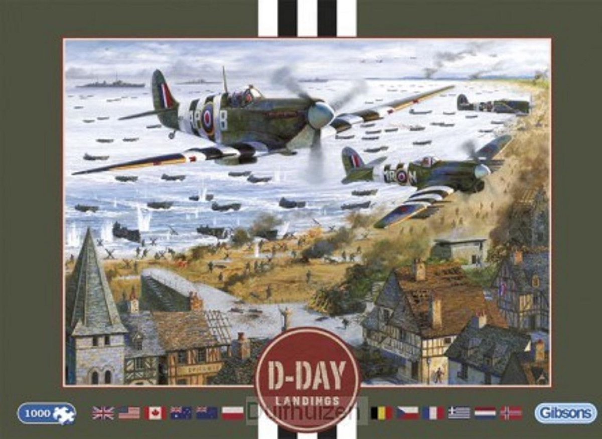 Legpuzzel - 1000 stukjes - D-day Landings - Gibsons