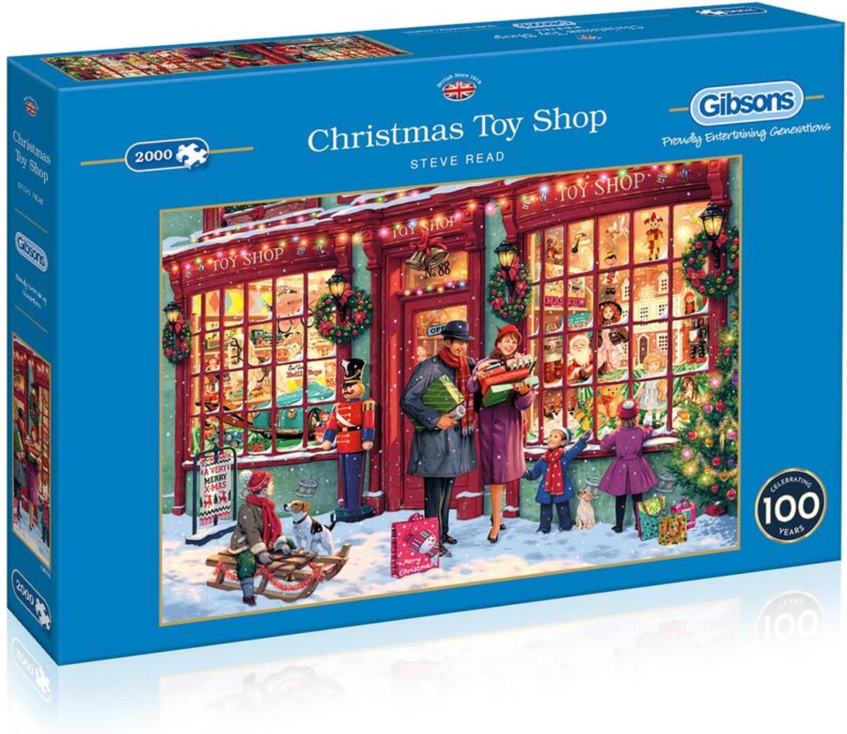 Legpuzzel - 2000 stukjes - Christmas Toy Shop - Gibsons