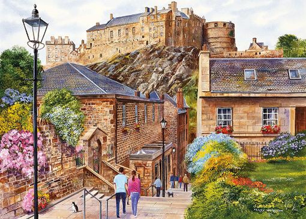 Legpuzzel van 1000 stukjes - Edinburgh - The Vennel, Terry Harrison