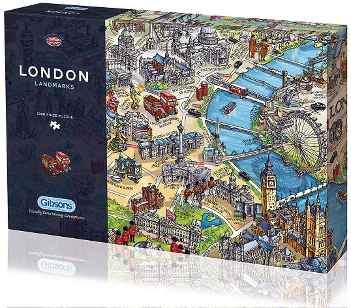 Legpuzzel van 1000 stukjes - London Landmarks