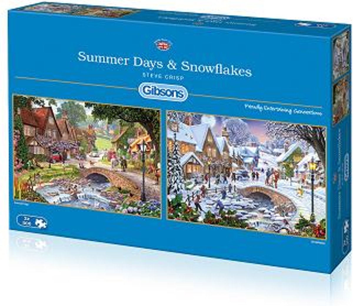 Legpuzzels 2 van 500 stukjes - Summer Days & Snowflakes, Steve Crisp