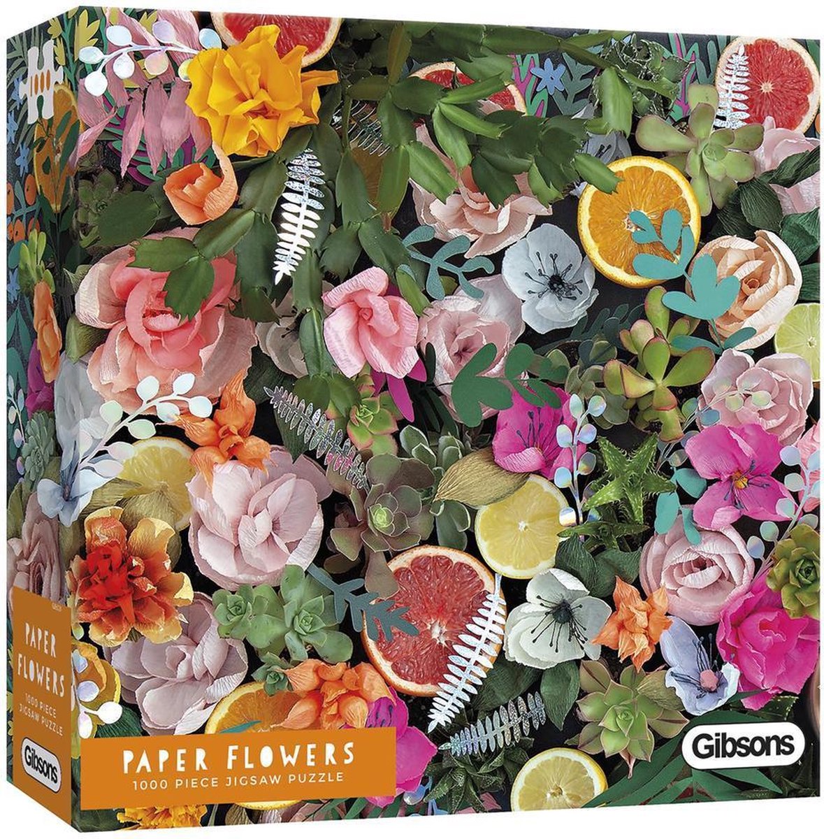 Puzzel 1000 stukjes bloemen papier