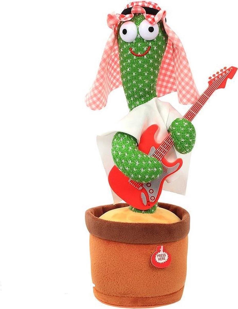 Gift Land®Sing Cactus Mimicking Toy,Funny Dancing Cactus Toy,Cactus Plush Toy,Doll Early Childhood Education Toys,Can mimic Speaking,Sing,Repeat,LED