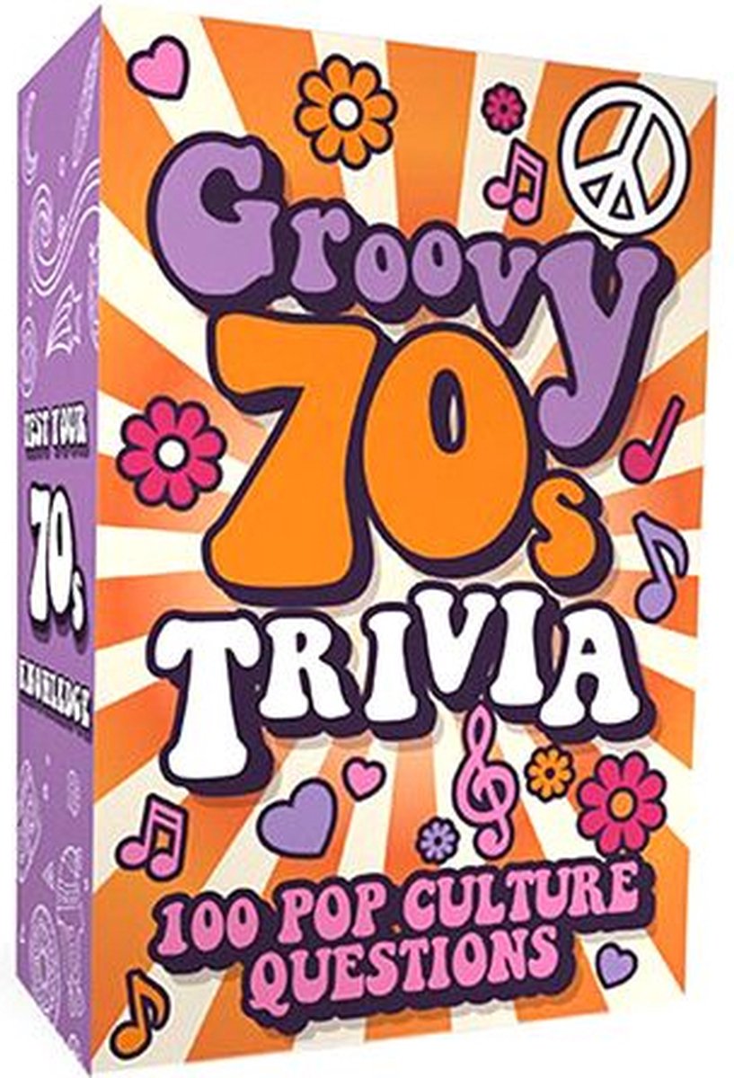 Gift Republic Groovy 70s Trivia - Vragen Over de Jaren 70 - 100 Trivia Vragen