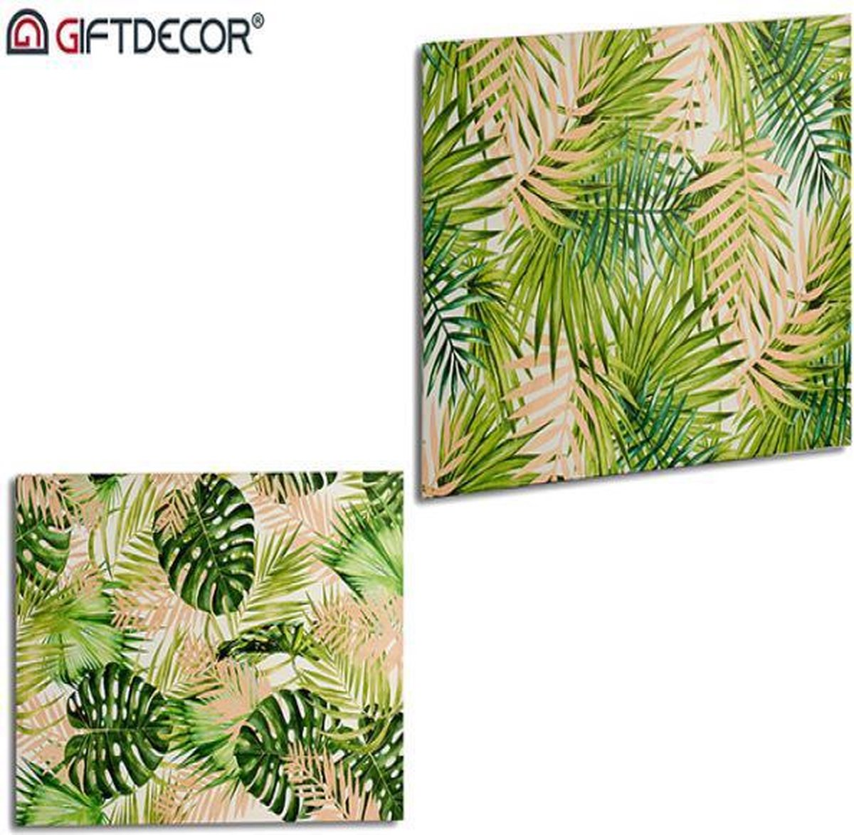 Canvas Gift Decor Groen (120 x 80 x 2,5 cm)