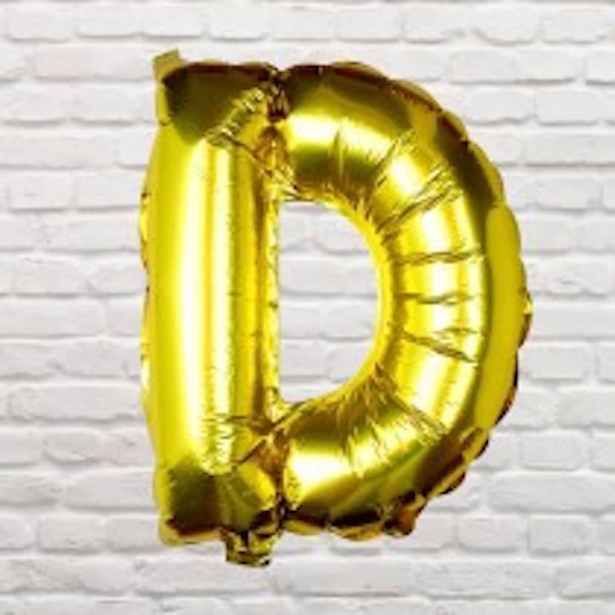 Balloon - Gold Foil Letter - D