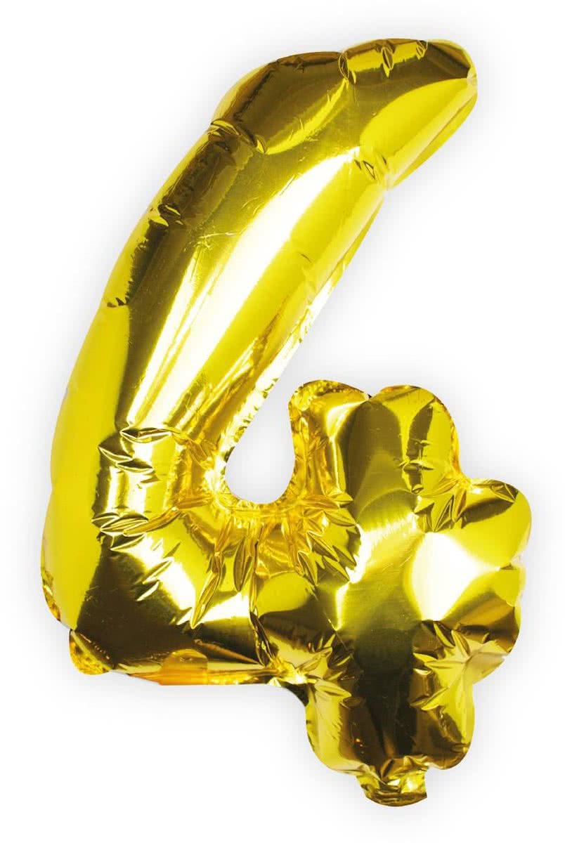 Balloon - Gold Foil Number - 4