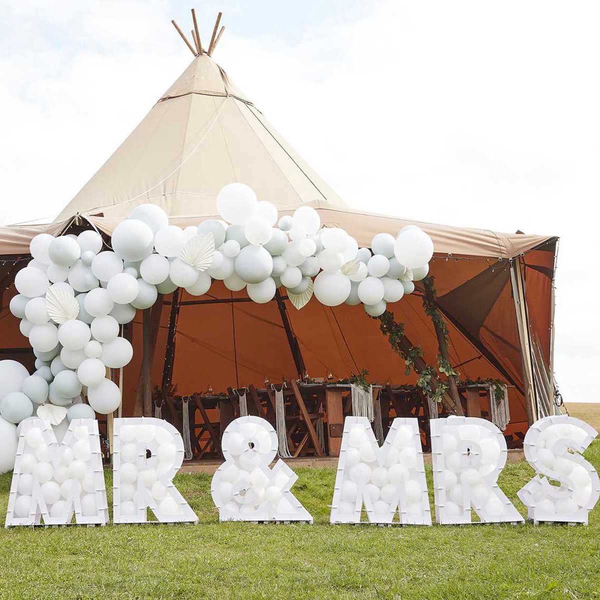 Ballonstandaard Mr & Mrs