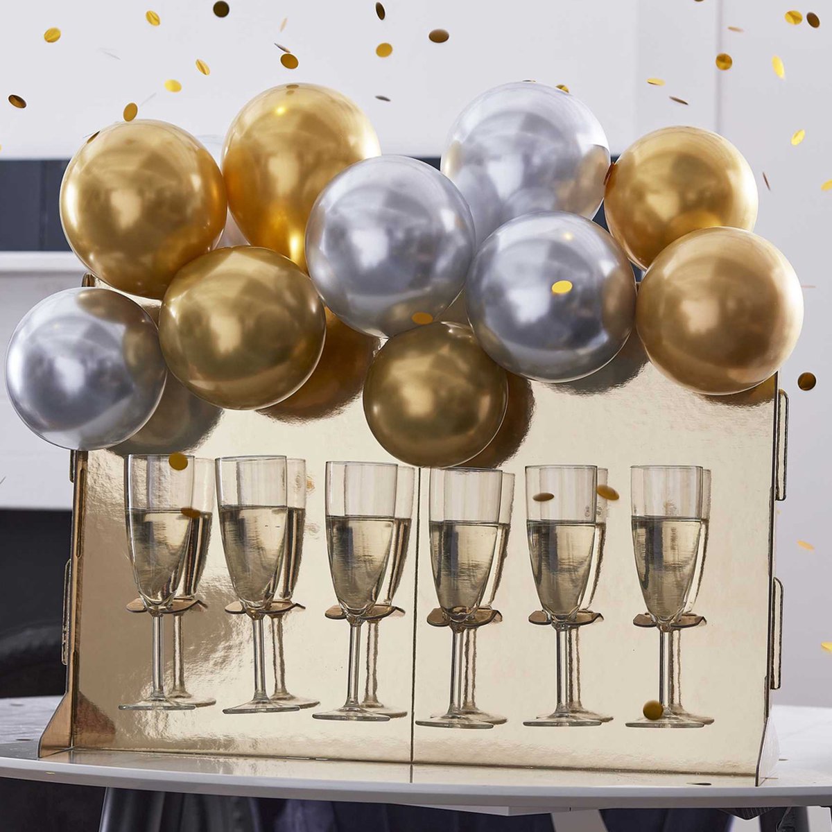 Drankjes Standaard Goud & Chrome Ballonnen