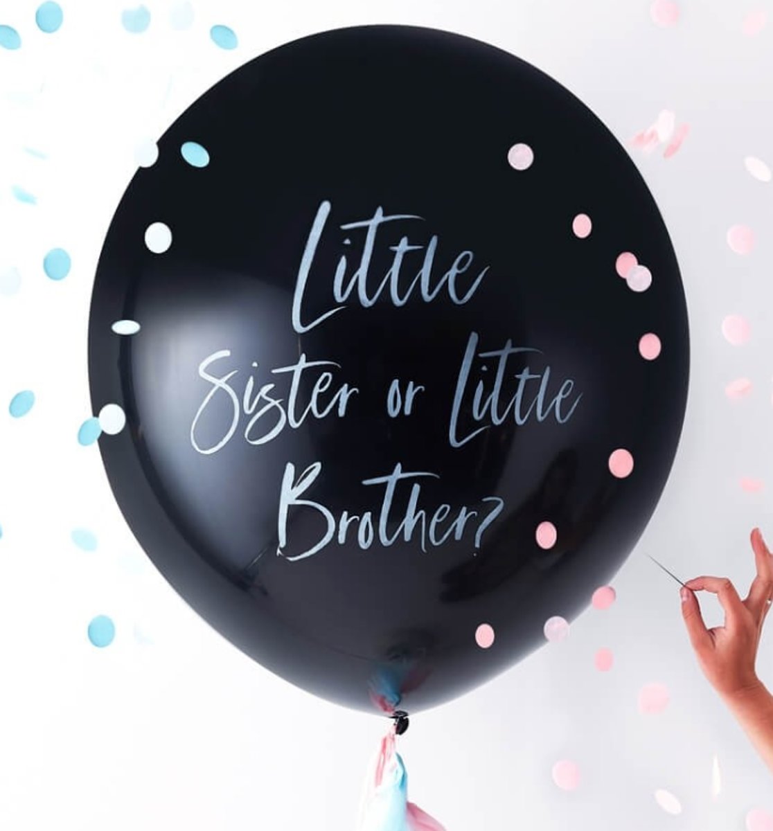 Gender reveal ballon - Little sister or little brother?