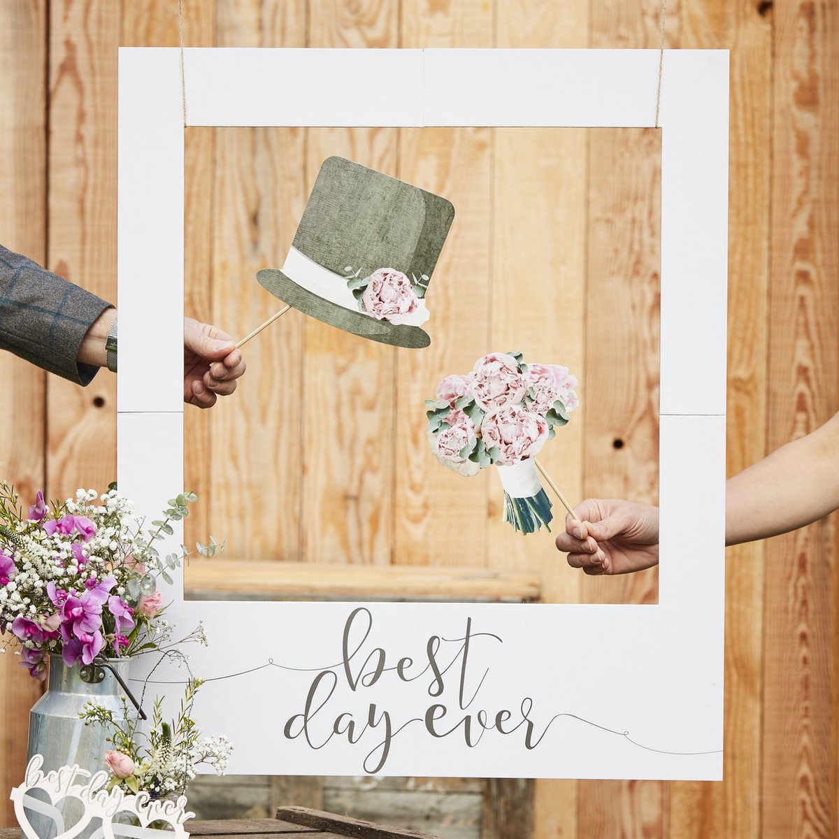 Ginger Ray Fotoframe Best Day Ever 80 x 62 cm - karton