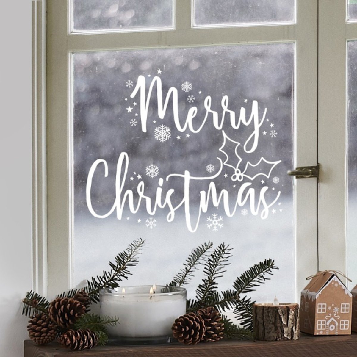 Let it Snow – Raamsticker Merry Christmas