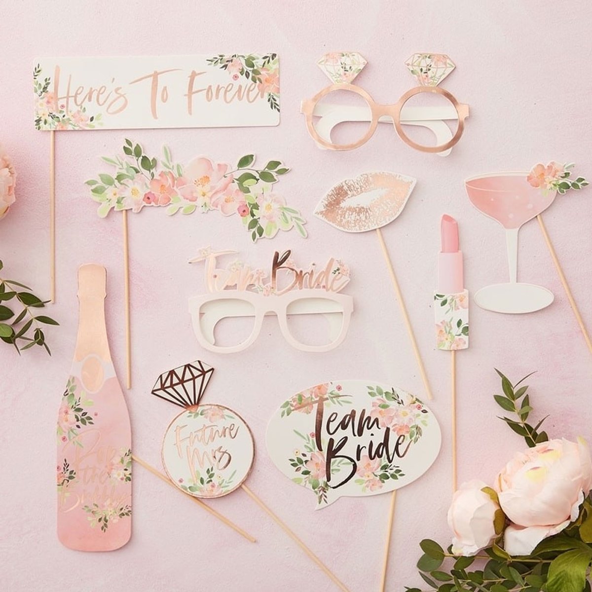 Photo Booth Props ‘Bride to Be’ - 10 stuks