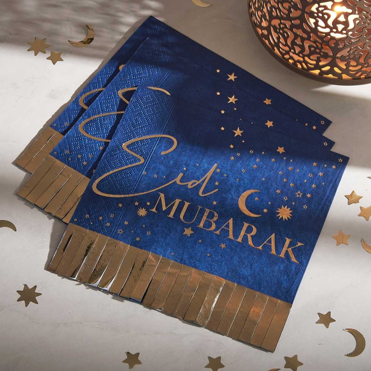 Servetten Eid Navy & Gold - 16 stuks