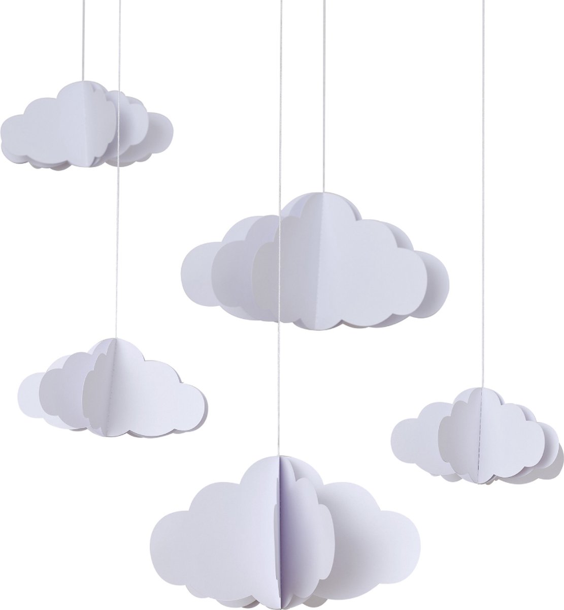 Wolken 3D - 5 stuks