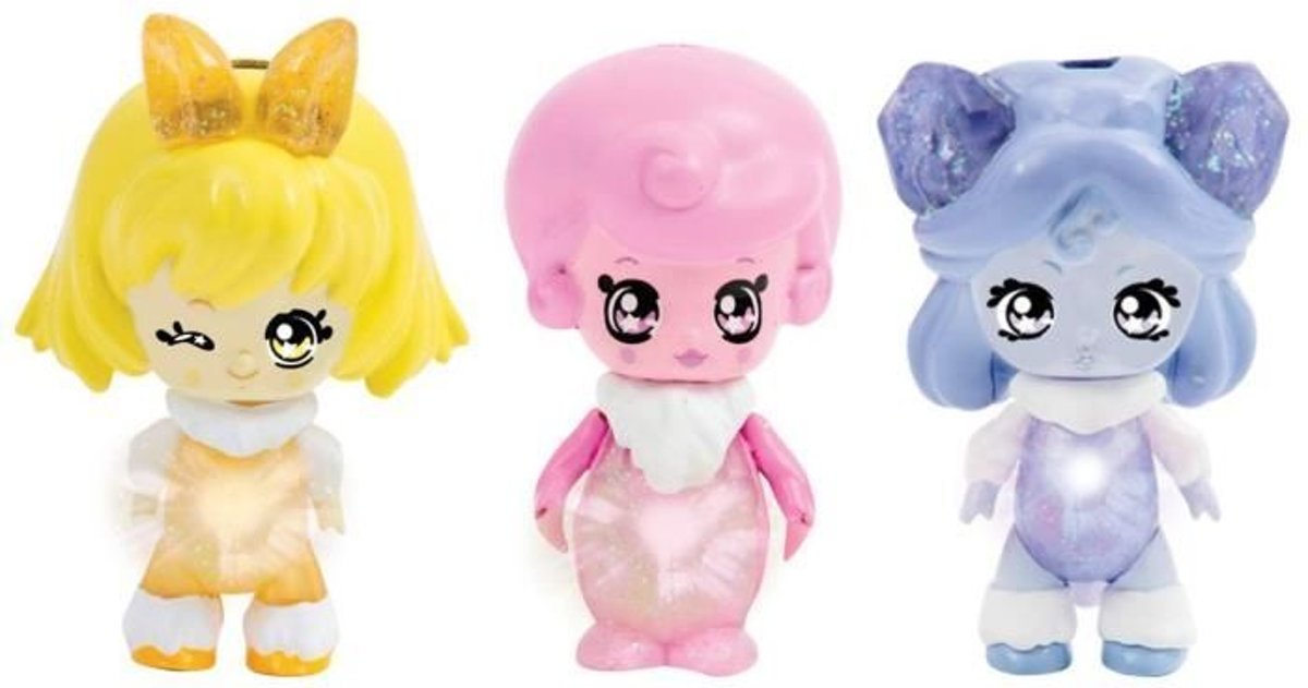 Glimmies Polaris - Blister 3 Glimmies Polaris 6 cm (waarvan 2 exclusieve Glimmies) - Carol & Mileena & Penny