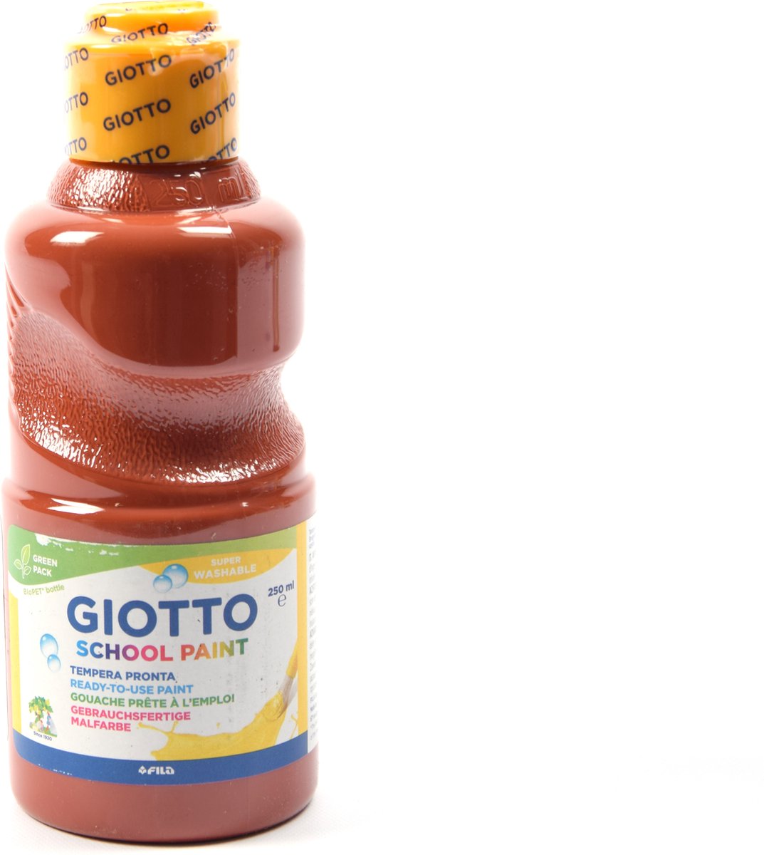 1 Stuks Giotto Tempera School Paint Junior 250 Ml Bruin