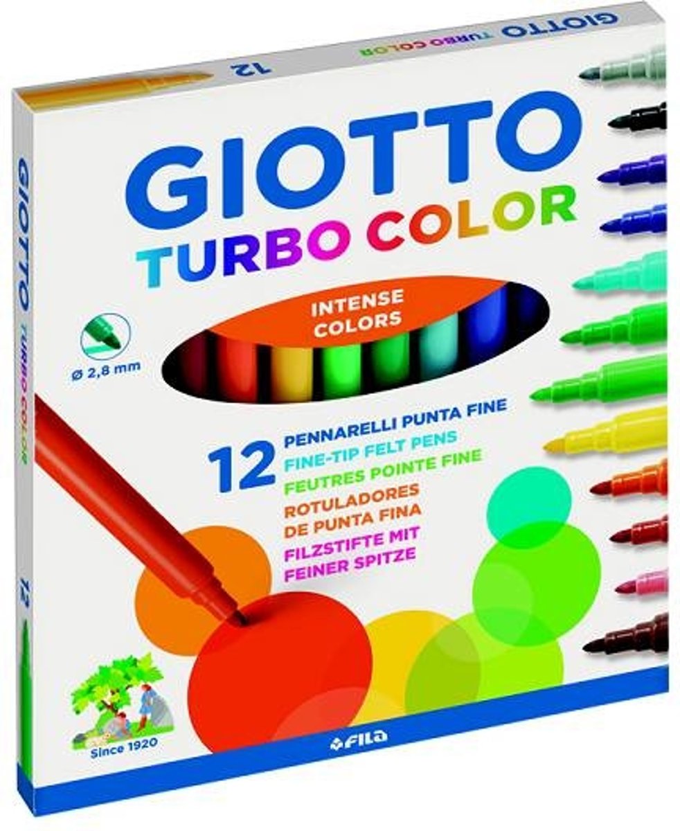 12 GIOTTO TURBO COLOR VILTSTIFTEN 4160