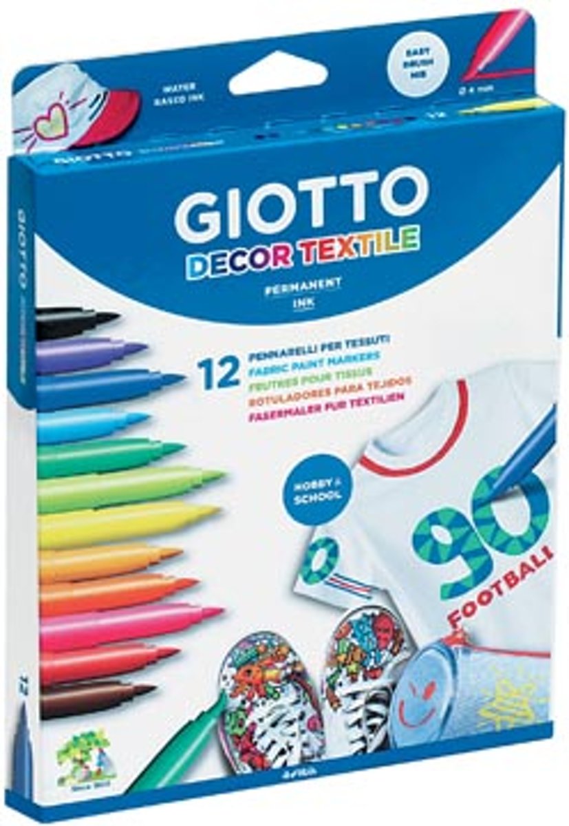 GIOTTO DECOR TEXTIELSTIFT 12X