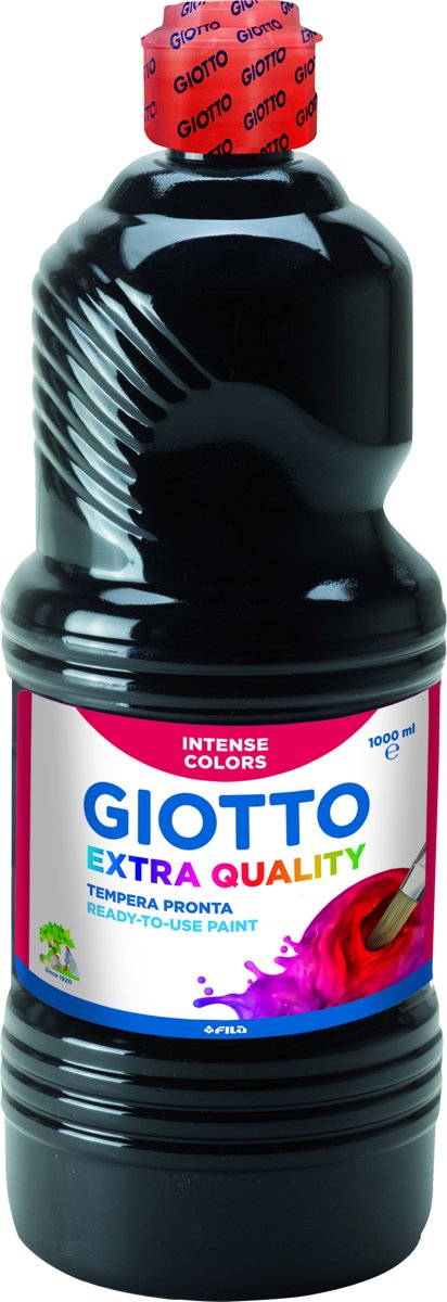 Giotto Bottle 1l poster paint black