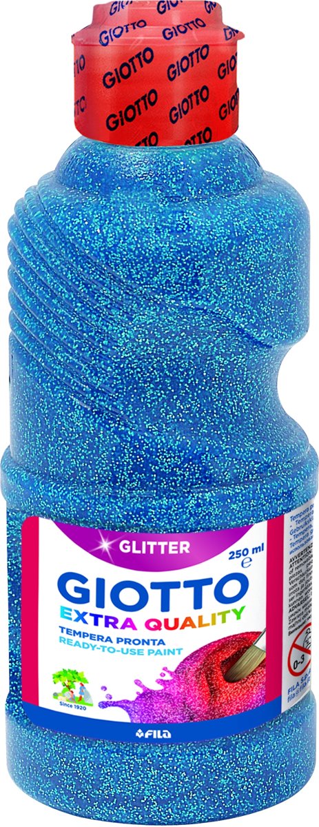 Giotto Bottle 250 ml Glitter paint Giotto Cyan