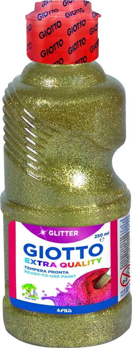 Giotto Bottle 250 ml Glitter paint Giotto Gold