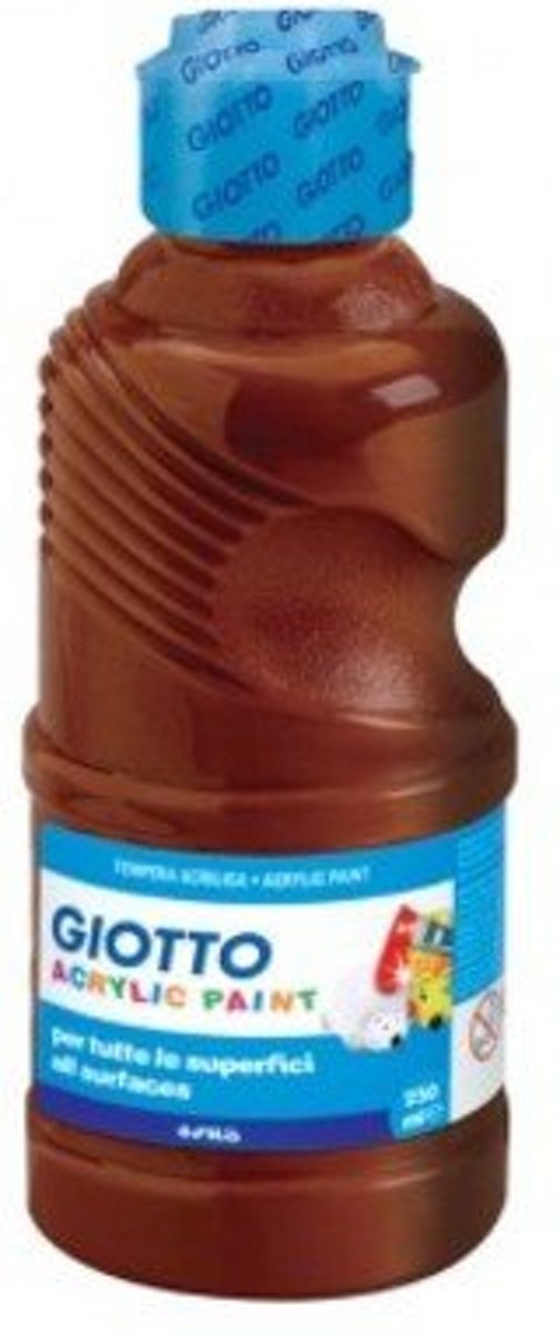 Giotto Bottle 500 ml Giotto poster paint Brown