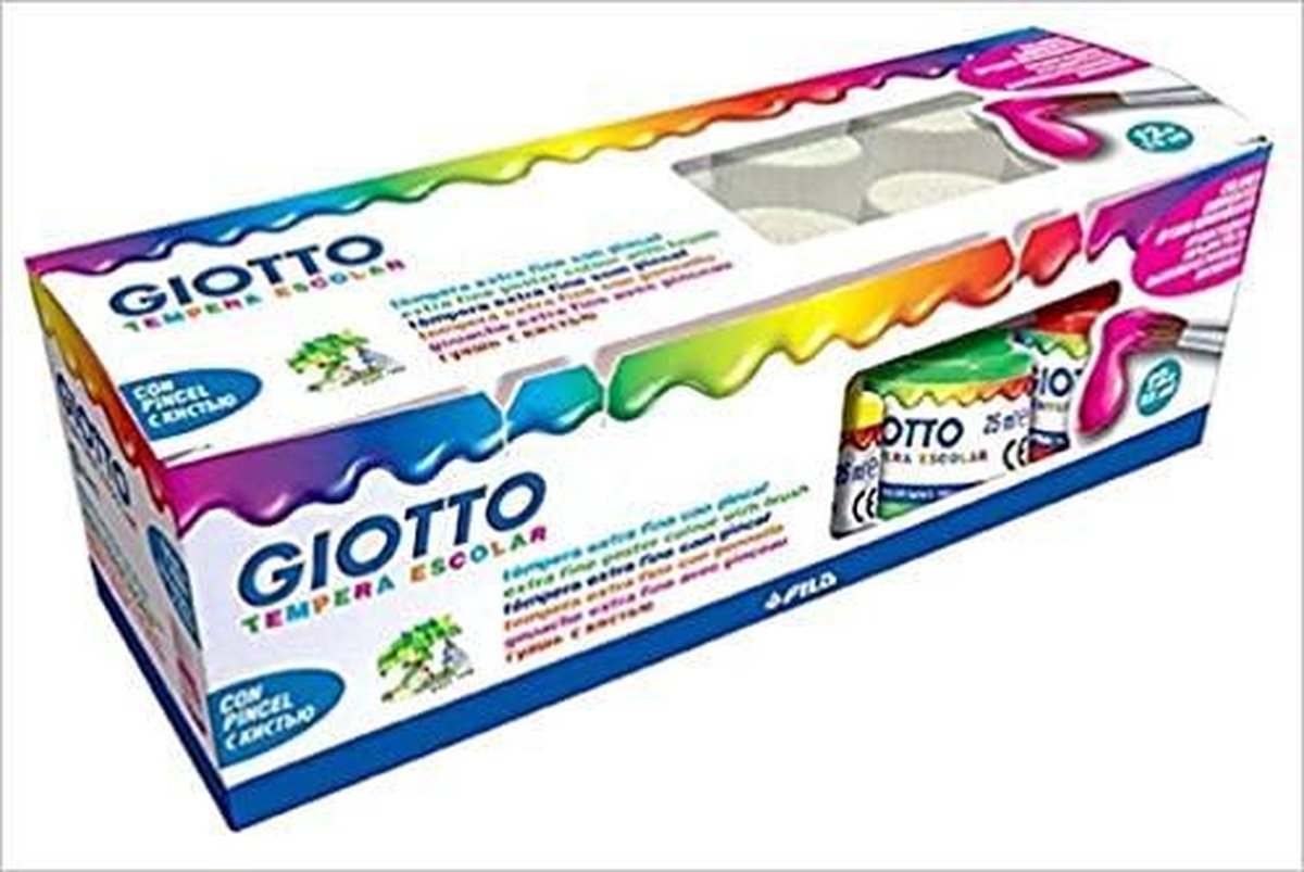 Giotto DECOR BOX OF 12 POTS 25 MIL