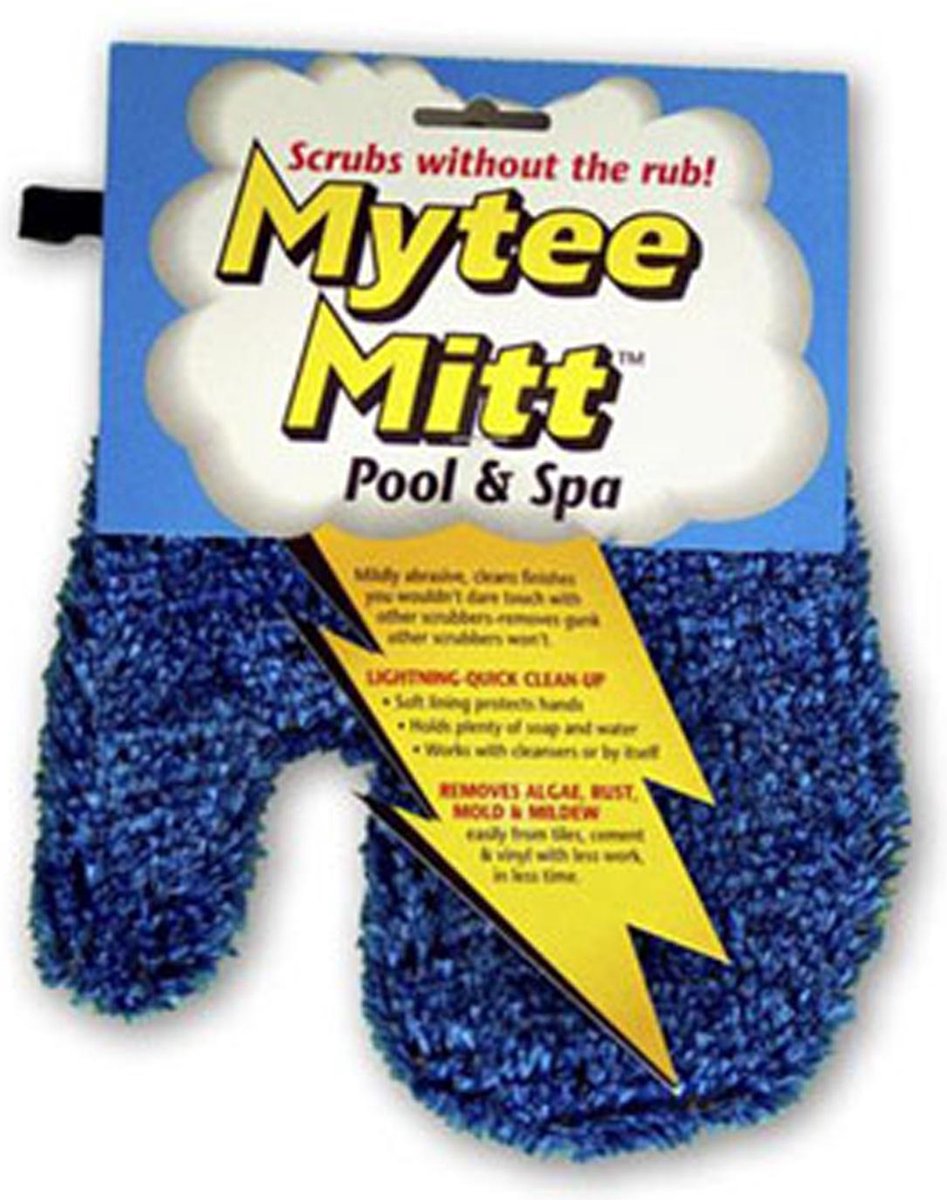 Mytee Mitt Pool & Spa reinigingshandschoen voor zwembaden en spas Made in the USA. Zeer eenvoudige en efficiënte reiniging van uw zwembad en of Spa !