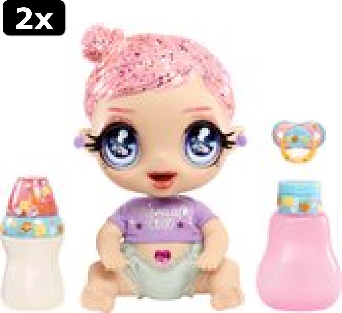 2x Glitter Babyz Doll Series 2 - Marina Finley (Mermaid)