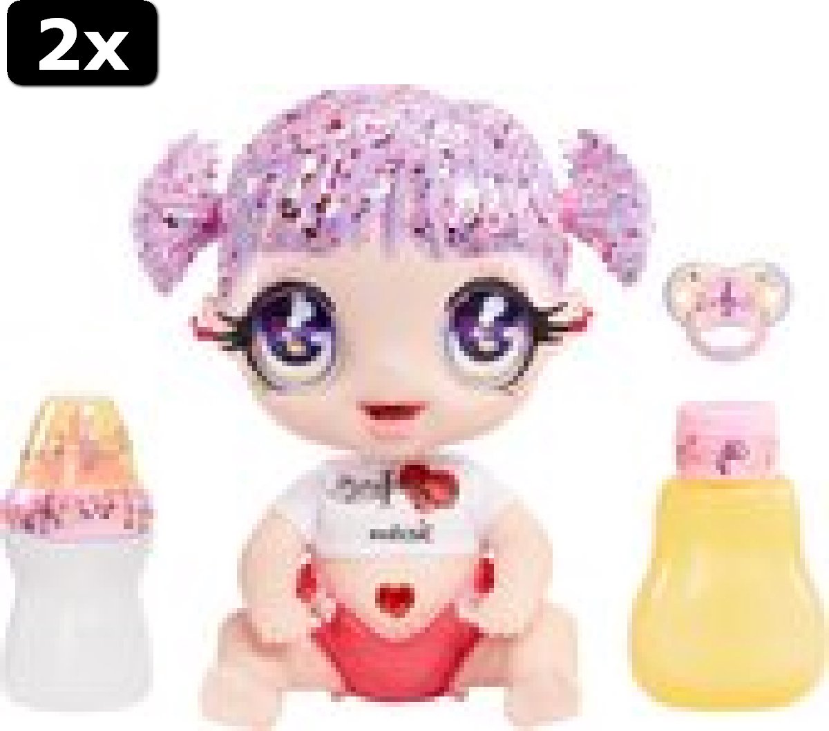 2x Glitter Babyz Doll Series 2 - Melody Highnote (Music)