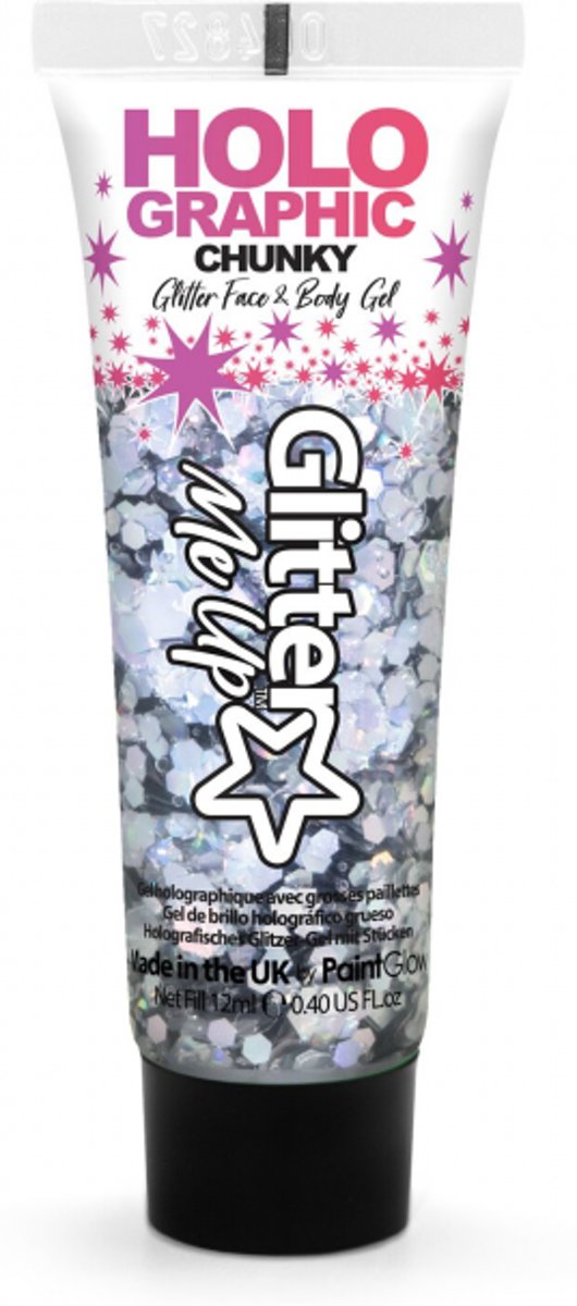 Holographic Chunky Glitter Face & Body Gel Intergalactic