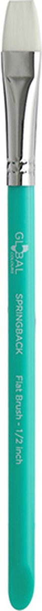 Global Springback Platte Penseel 1/2 Inch