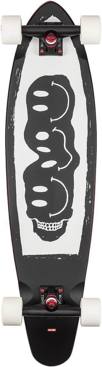 Globe Bells longboard black / white / red