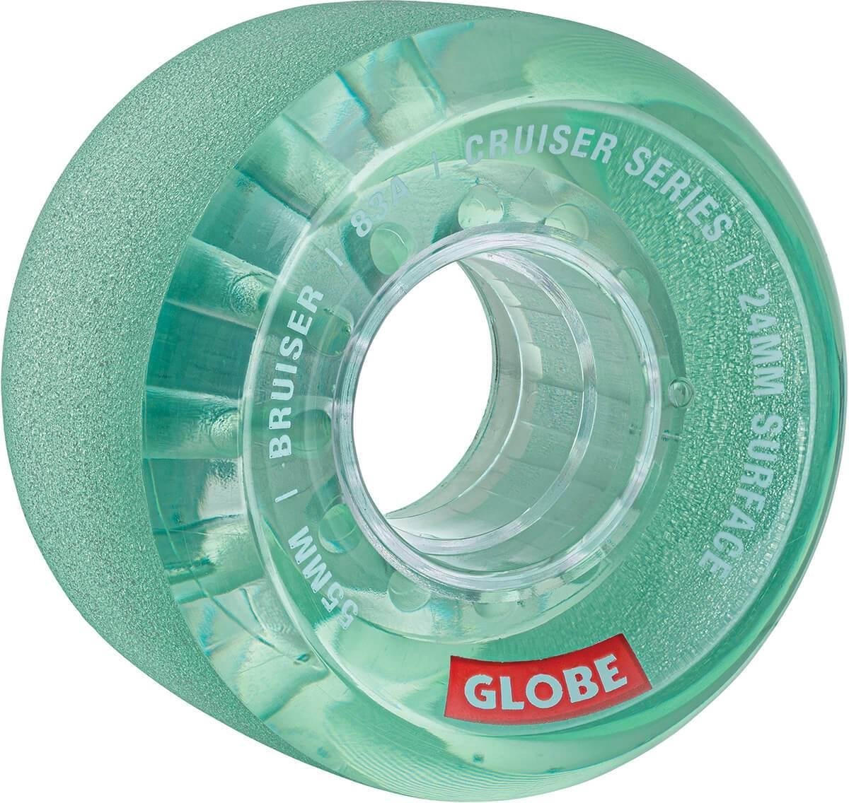 Globe Bruiser 83A wielen 55 mm clear aqua