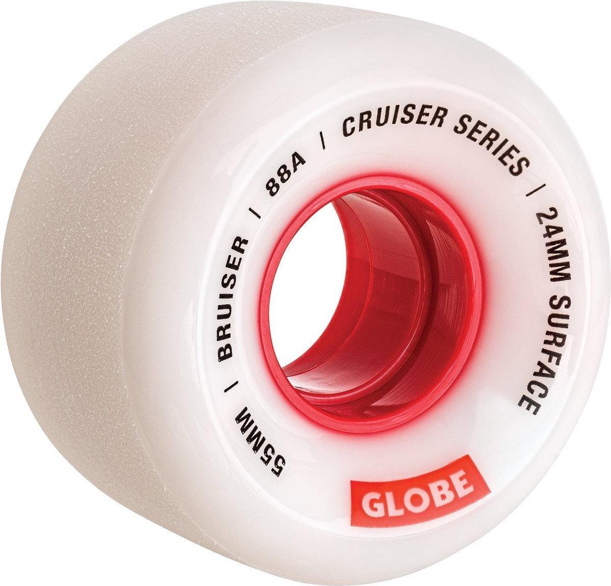 Globe Bruiser 88A wielen 55 mm white red