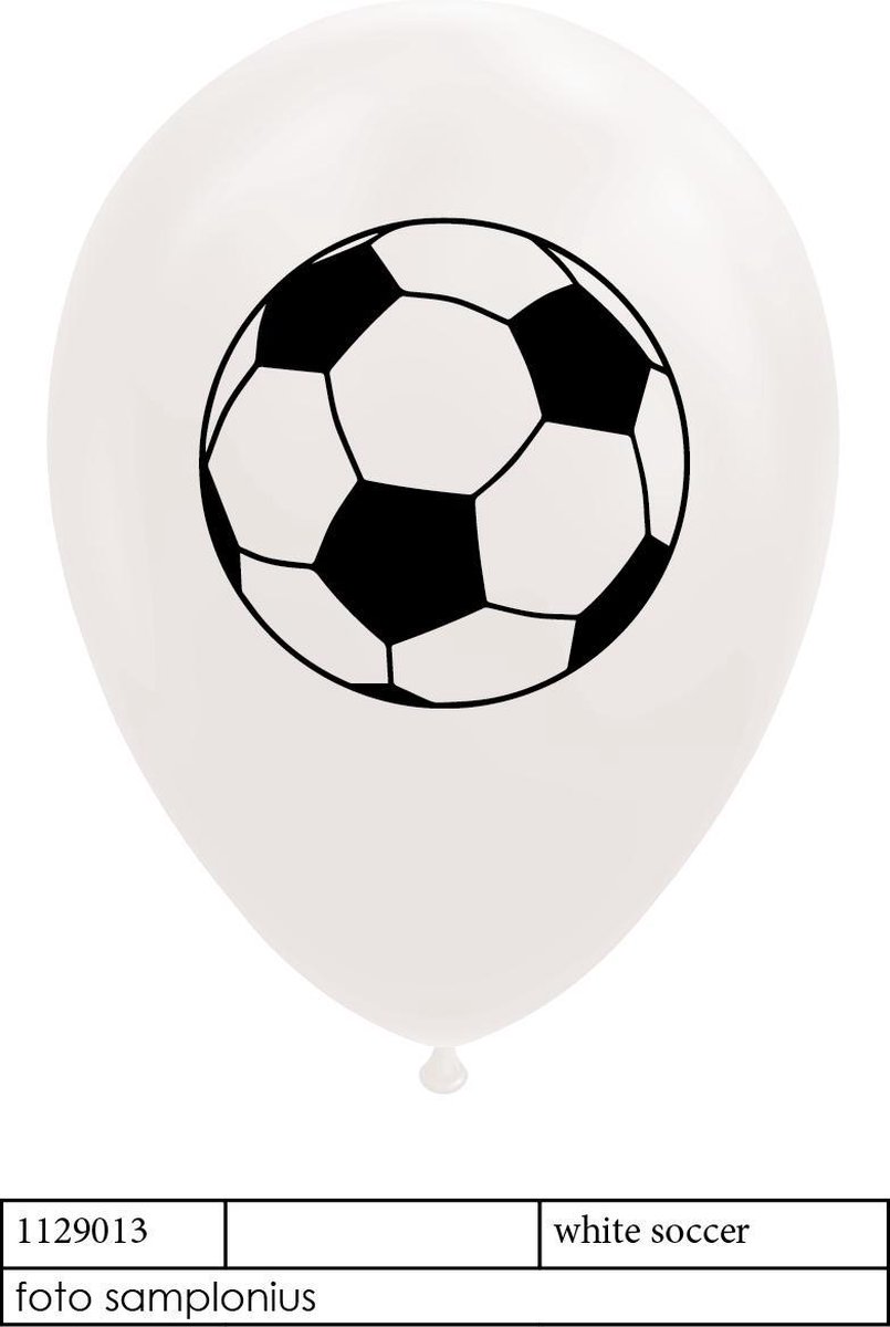 8 Latex Ballonnen Voetbal