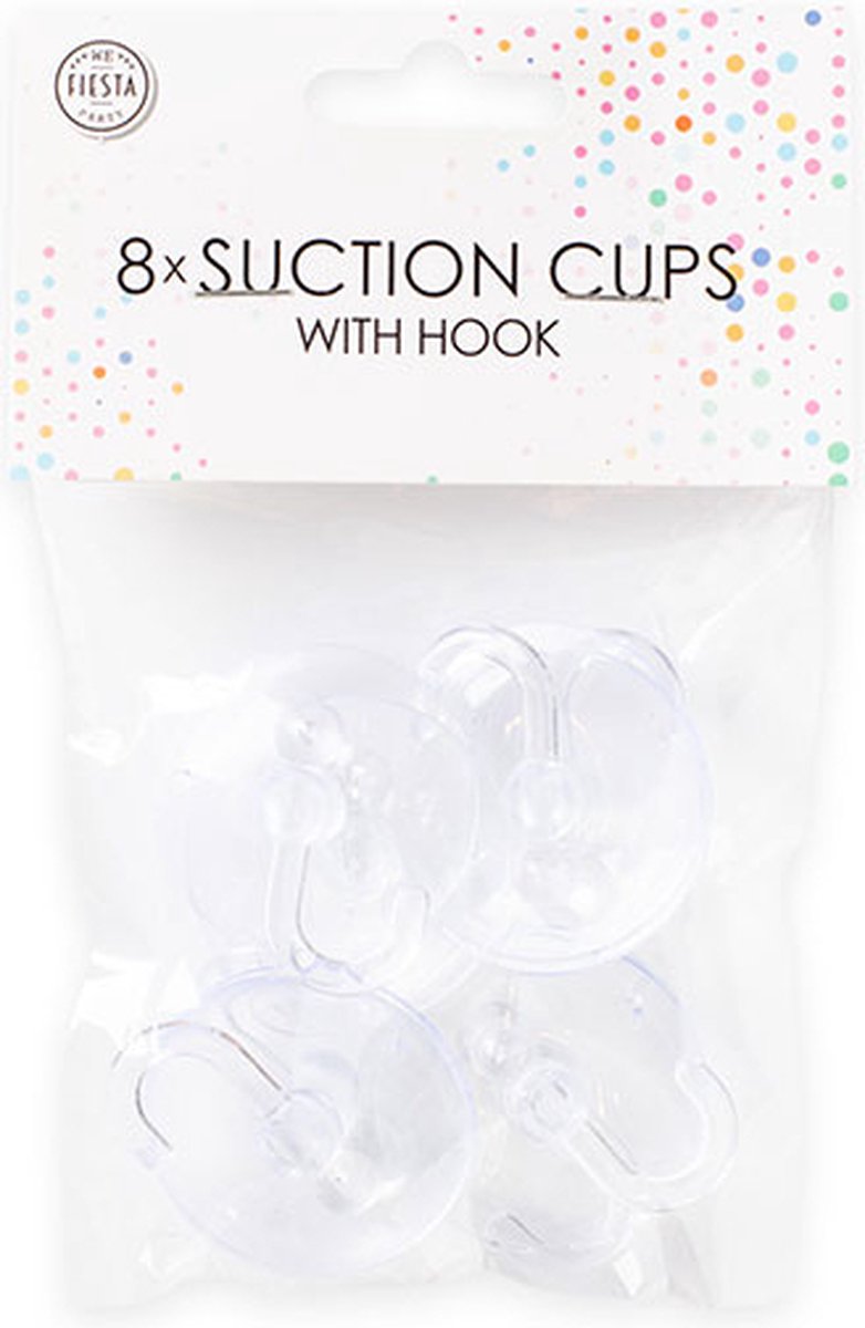 8 Zuignappen met haak