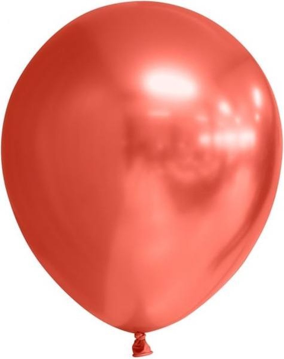 Globos Nordic Ballonnenset 30 Cm Chroom/rood 100-delig