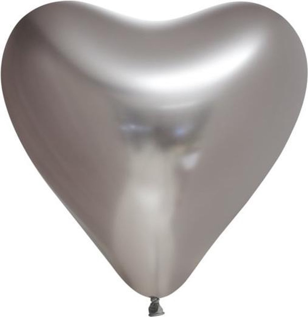 Globos Nordic Ballonnenset Hart 30 Cm Chroom/zilver 20-delig