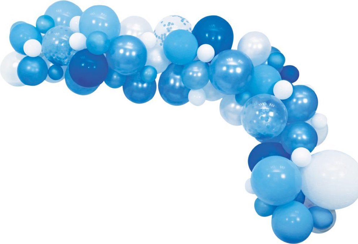 Organic Balloon Deco Kit blauw