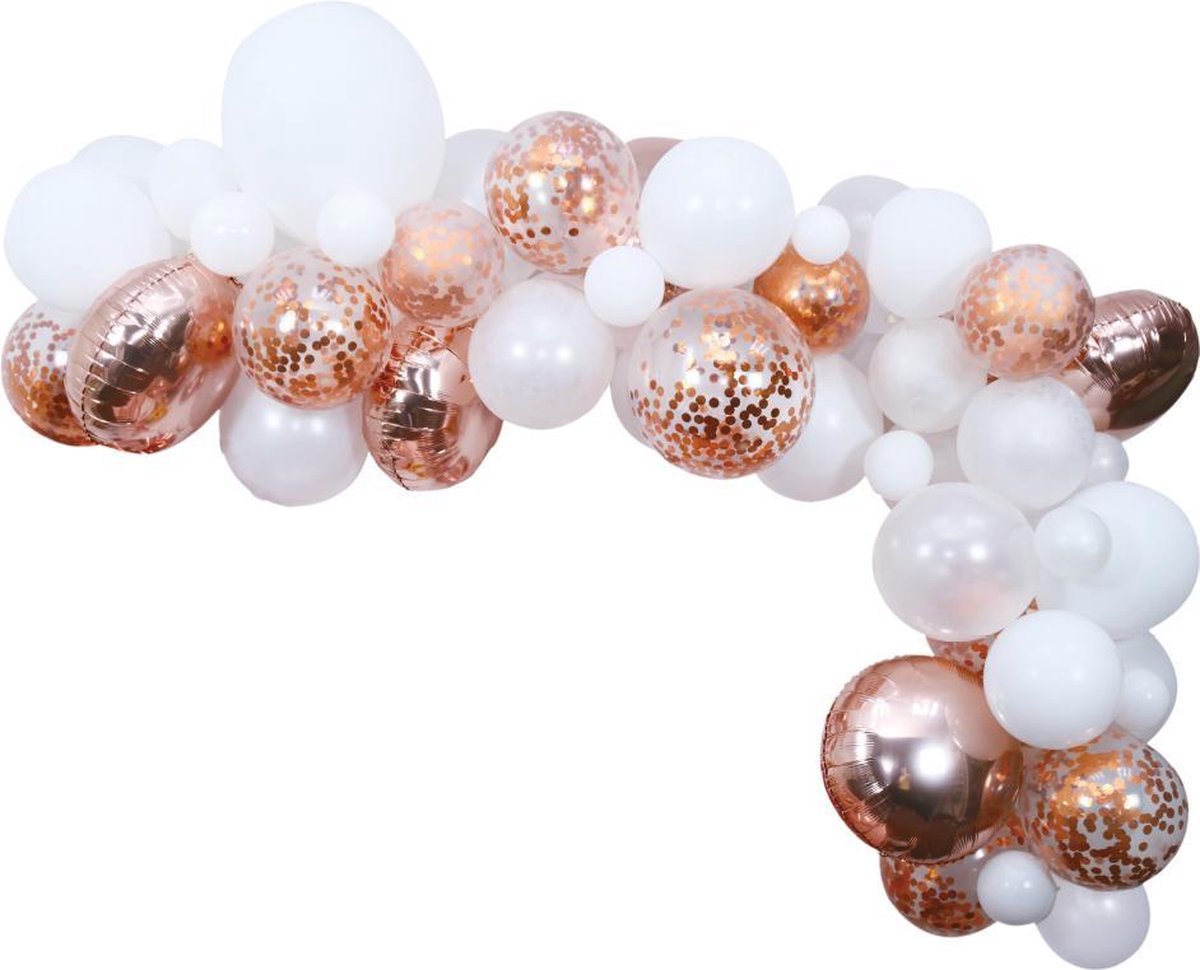 Organic Balloon Deco Kit rosé goud