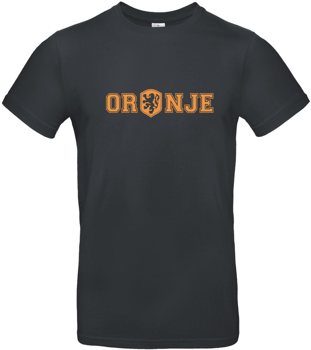 Oranje (Voetbalshirt) (L) zwart