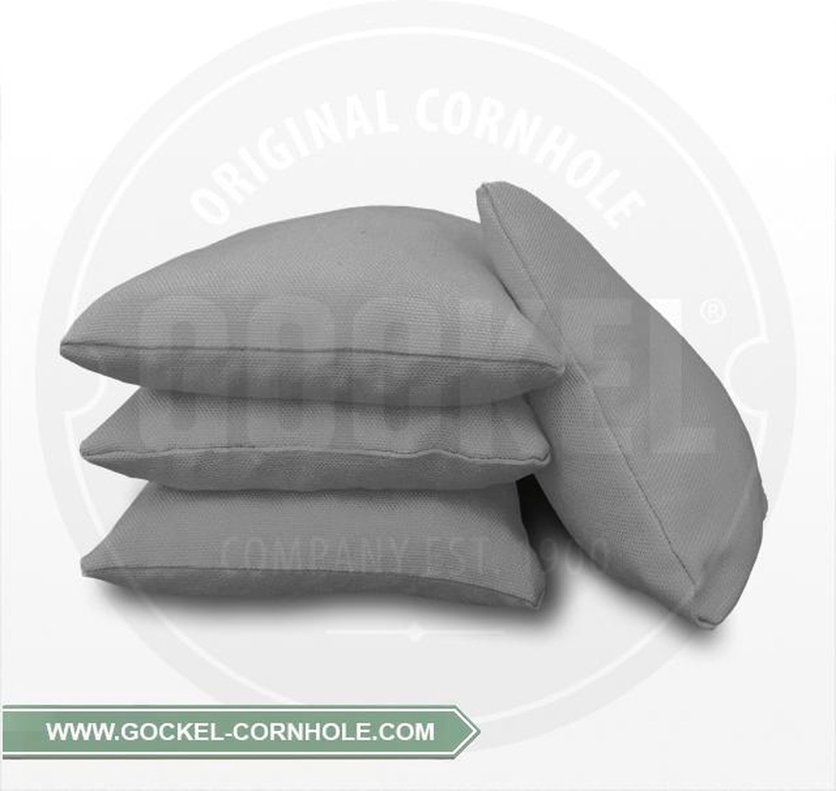 1 set van 4 GRIJZE Cornhole Bags / Zakjes (volgens de officiële normen)