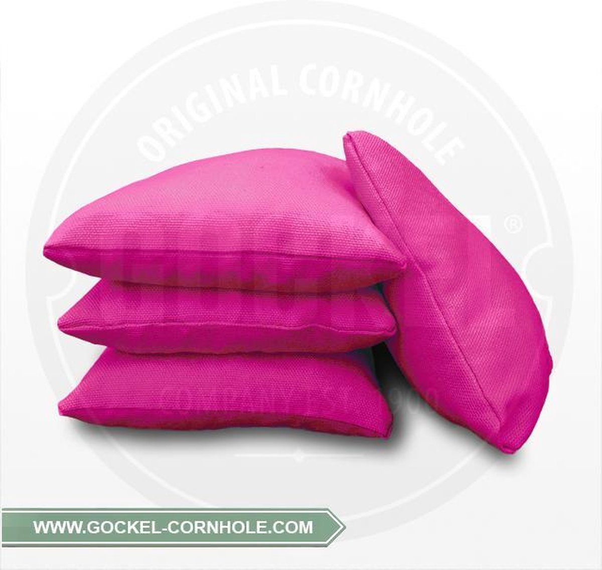 1 set van 4 ROZE Cornhole Bags / Zakjes (volgens de officiële normen)