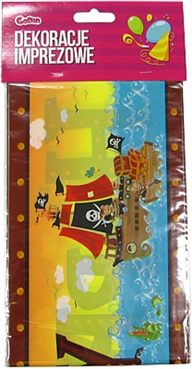 banner - happy birthday - piraat 13x356cm