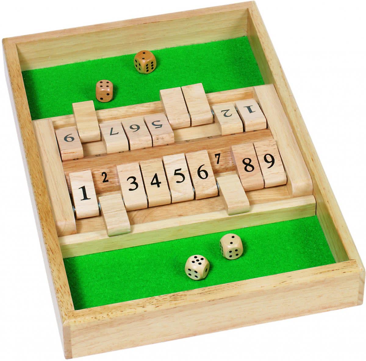  : SHUT the BOX 34x23,5 cm, in hout, in doosje, 6+